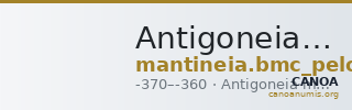 Antigoneia BMC Mantineia 15 — CANOA