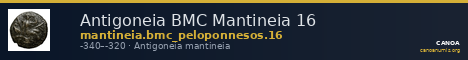 Antigoneia BMC Mantineia 16 — CANOA
