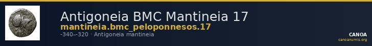 Antigoneia BMC Mantineia 17 — CANOA