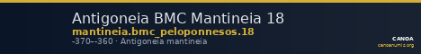 Antigoneia BMC Mantineia 18 — CANOA