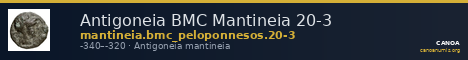 Antigoneia BMC Mantineia 20-3 — CANOA