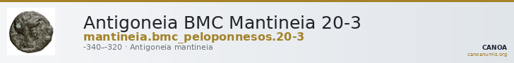 Antigoneia BMC Mantineia 20-3 — CANOA