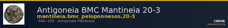Antigoneia BMC Mantineia 20-3 — CANOA