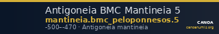 Antigoneia BMC Mantineia 5 — CANOA