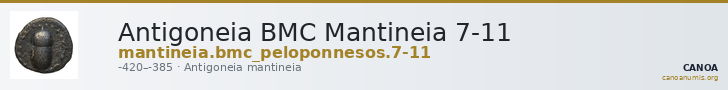 Antigoneia BMC Mantineia 7-11 — CANOA