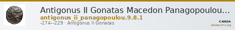 Antigonus II Gonatas Macedon Panagopoulou 2020 9.8.1 — CANOA
