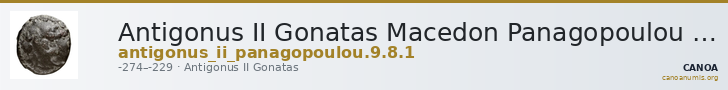 Antigonus II Gonatas Macedon Panagopoulou 2020 9.8.1 — CANOA