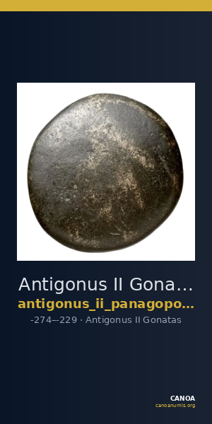 Antigonus II Gonatas Macedon Panagopoulou 2020 9.8.2 — CANOA