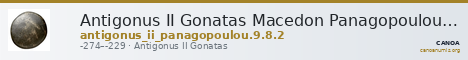 Antigonus II Gonatas Macedon Panagopoulou 2020 9.8.2 — CANOA