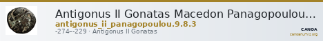 Antigonus II Gonatas Macedon Panagopoulou 2020 9.8.3 — CANOA