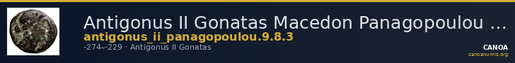Antigonus II Gonatas Macedon Panagopoulou 2020 9.8.3 — CANOA
