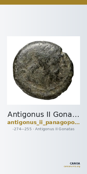 Antigonus II Gonatas Macedon Panagopoulou 2020 Period I, 1.1 — CANOA