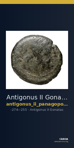 Antigonus II Gonatas Macedon Panagopoulou 2020 Period I, 1.1 — CANOA
