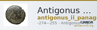 Antigonus II Gonatas Macedon Panagopoulou 2020 Period I, 1.1 — CANOA