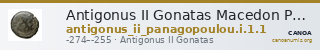 Antigonus II Gonatas Macedon Panagopoulou 2020 Period I, 1.1 — CANOA