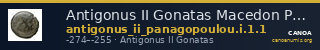 Antigonus II Gonatas Macedon Panagopoulou 2020 Period I, 1.1 — CANOA