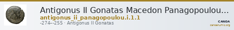 Antigonus II Gonatas Macedon Panagopoulou 2020 Period I, 1.1 — CANOA