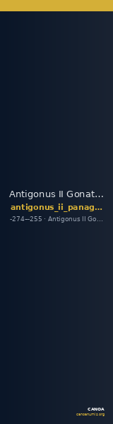Antigonus II Gonatas Macedon Panagopoulou 2020 Period I, 1.2-3 — CANOA