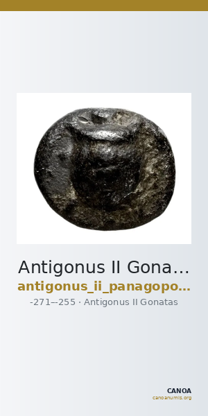 Antigonus II Gonatas Macedon Panagopoulou 2020 Period I, 2.1-3 — CANOA