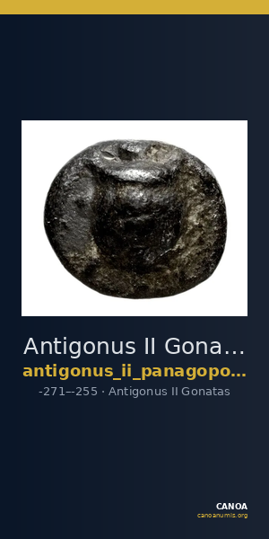 Antigonus II Gonatas Macedon Panagopoulou 2020 Period I, 2.1-3 — CANOA