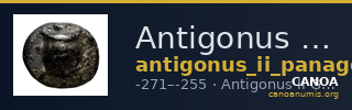 Antigonus II Gonatas Macedon Panagopoulou 2020 Period I, 2.1-3 — CANOA