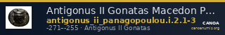 Antigonus II Gonatas Macedon Panagopoulou 2020 Period I, 2.1-3 — CANOA