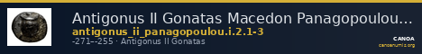 Antigonus II Gonatas Macedon Panagopoulou 2020 Period I, 2.1-3 — CANOA