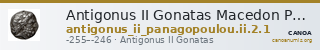 Antigonus II Gonatas Macedon Panagopoulou 2020 Period II, 2.1 — CANOA