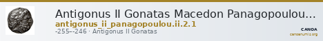 Antigonus II Gonatas Macedon Panagopoulou 2020 Period II, 2.1 — CANOA