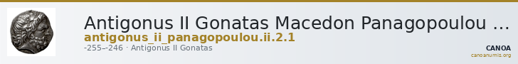 Antigonus II Gonatas Macedon Panagopoulou 2020 Period II, 2.1 — CANOA