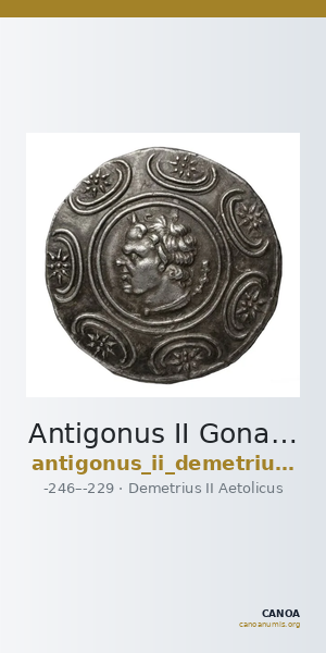 Antigonus II Gonatas Macedon Panagopoulou 2020 Period III, 2.1 — CANOA