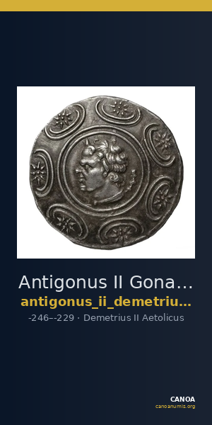 Antigonus II Gonatas Macedon Panagopoulou 2020 Period III, 2.1 — CANOA