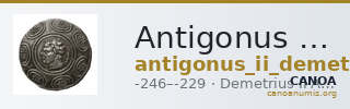 Antigonus II Gonatas Macedon Panagopoulou 2020 Period III, 2.1 — CANOA