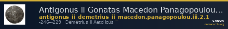 Antigonus II Gonatas Macedon Panagopoulou 2020 Period III, 2.1 — CANOA