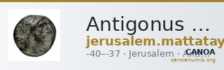 Antigonus II Mattathias Jerusalem Hendin 2010 1162 — CANOA