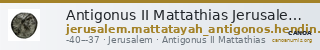 Antigonus II Mattathias Jerusalem Hendin 2010 1162 — CANOA