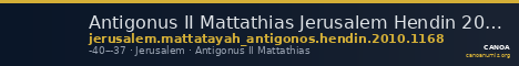 Antigonus II Mattathias Jerusalem Hendin 2010 1168 — CANOA