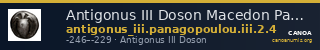 Antigonus III Doson Macedon Panagopoulou 2020 Period III, 2.4 — CANOA