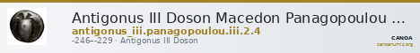 Antigonus III Doson Macedon Panagopoulou 2020 Period III, 2.4 — CANOA
