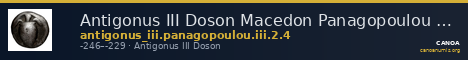 Antigonus III Doson Macedon Panagopoulou 2020 Period III, 2.4 — CANOA
