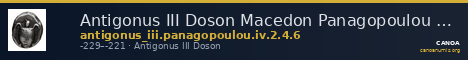 Antigonus III Doson Macedon Panagopoulou 2020 Period IV, 2.4; 6 — CANOA