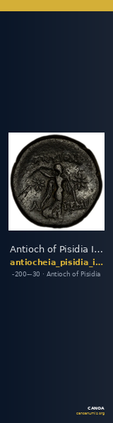 Antioch of Pisidia Imhoof-Blumer 1901-2 p. 356, 1 — CANOA
