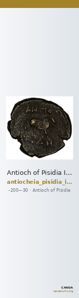 Antioch of Pisidia Imhoof-Blumer 1901-2 p. 357, 2-5 — CANOA