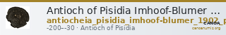 Antioch of Pisidia Imhoof-Blumer 1901-2 p. 357, 2-5 — CANOA