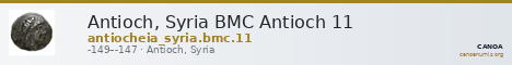 Antioch, Syria BMC Antioch 11 — CANOA