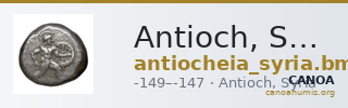 Antioch, Syria BMC Antioch 2-3 and 9 — CANOA