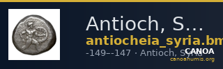 Antioch, Syria BMC Antioch 2-3 and 9 — CANOA