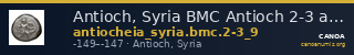 Antioch, Syria BMC Antioch 2-3 and 9 — CANOA