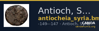 Antioch, Syria BMC Antioch 4 — CANOA