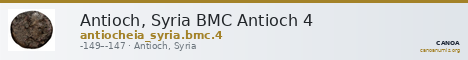 Antioch, Syria BMC Antioch 4 — CANOA